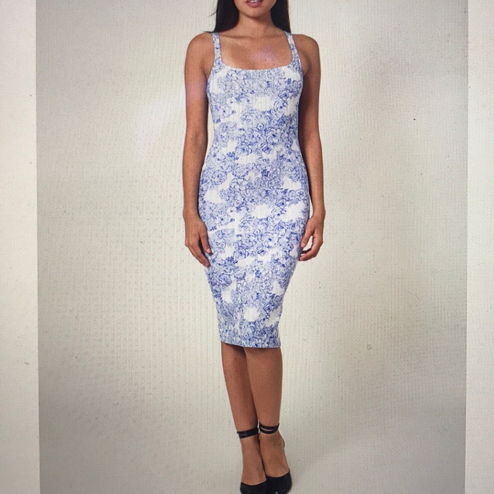 American Apparel Printed Ponte Tank Dress